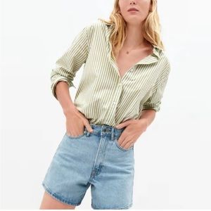 Everlane Women's The A-Line Denim Short Size 31 Organic Cotton High Rise NWT